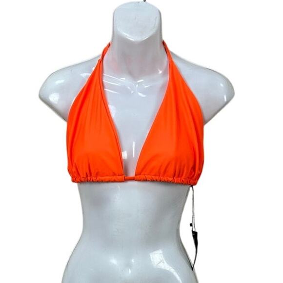 Pretty Little Thing Orange Triangle Bikini Top size 20 NWT - Picture 5 of 9